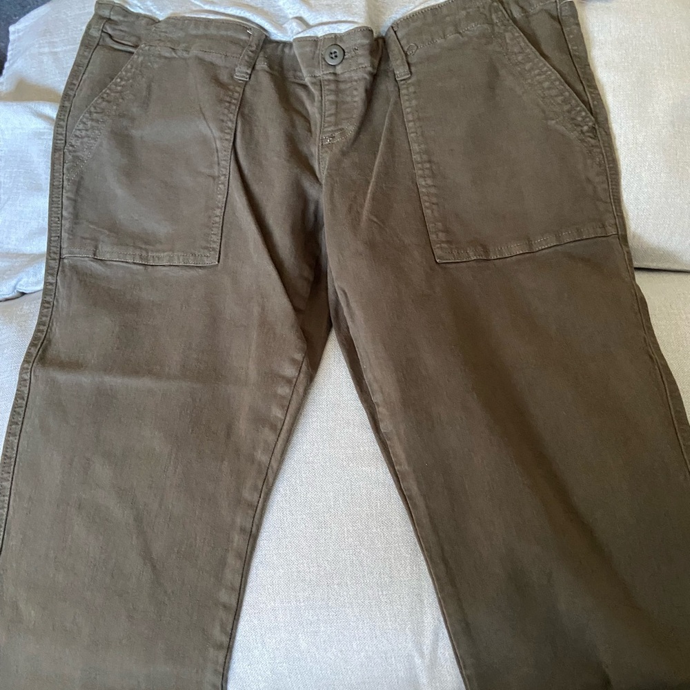 Thyme maternity Brown/green 7/8 pants L